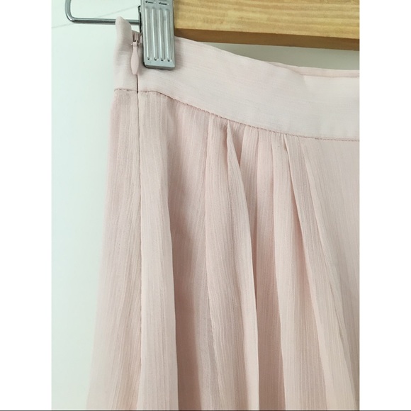 Aritzia Little Moon Pink Midi Pleated Peony Skirt - Picture 6 of 11